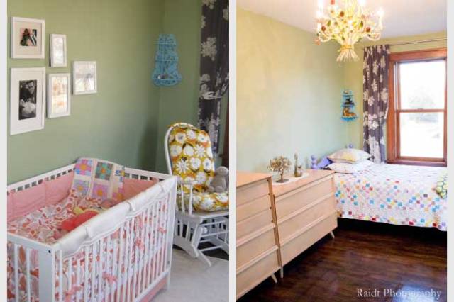 Girls' Bedroom Before and After