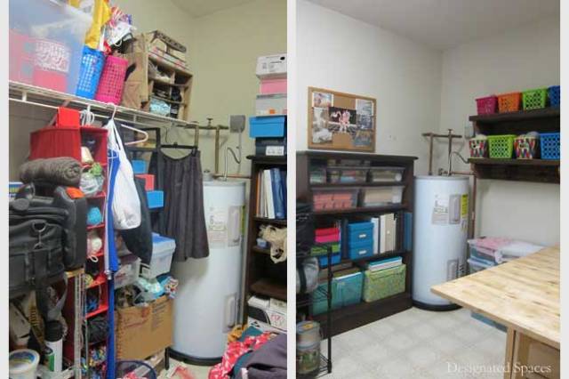 Laundry Craft Room Before and After