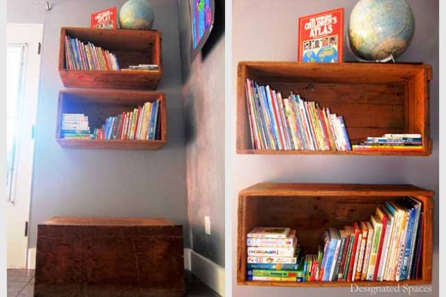 Play Area Crate Shelves