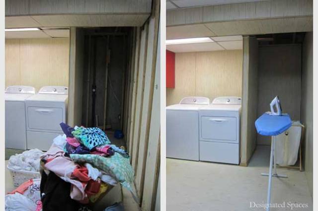 Laundry Room Before and After