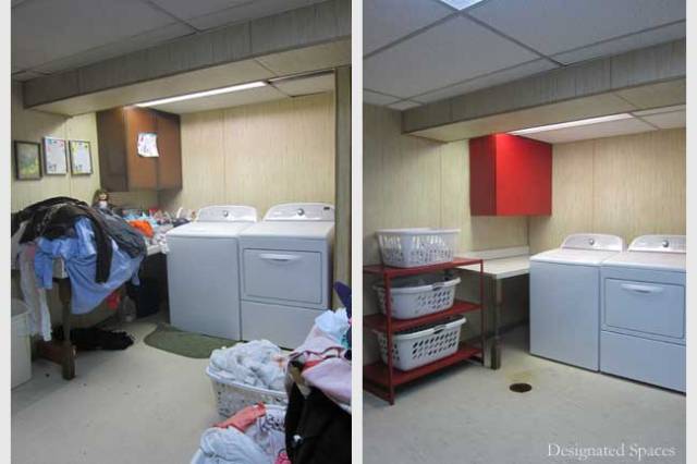 Laundry Room Before and After