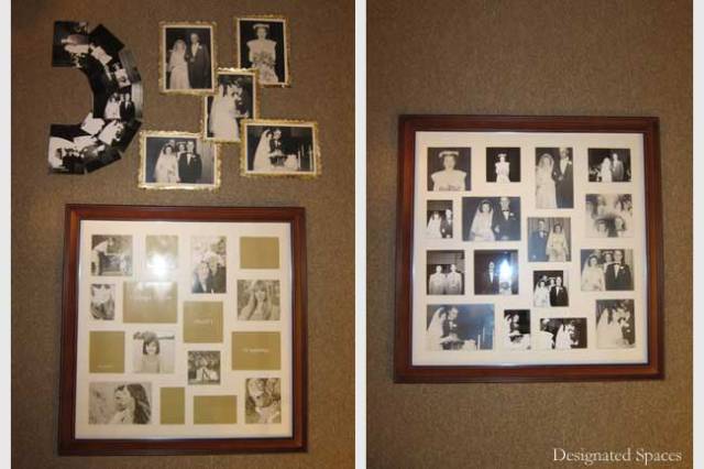 Wedding Photo Collage Before and After