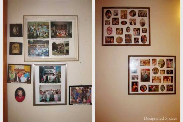 Family Photo Collage Before and After