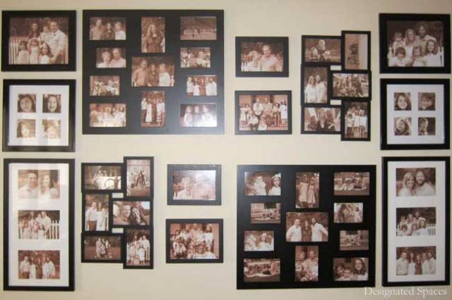 Family Photo Wall Display