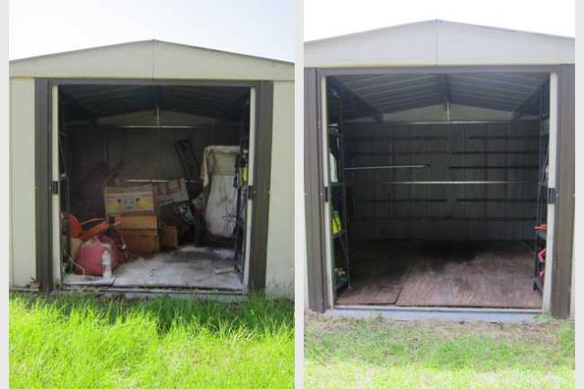 Shed Before and After
