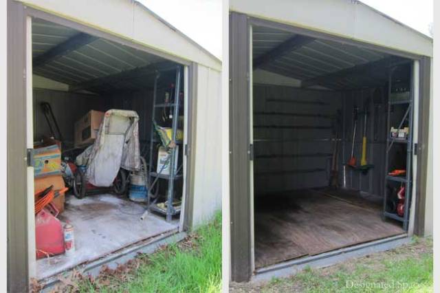 Shed Before and After