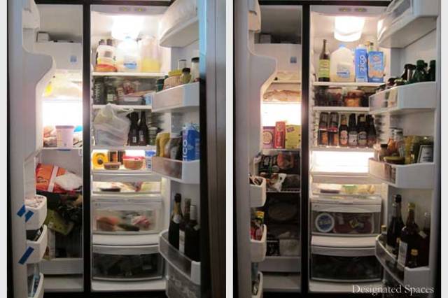 Refrigerator Before and After