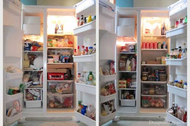 Refrigerator Before and After