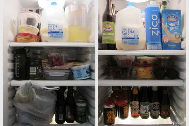 Refrigerator Before and After