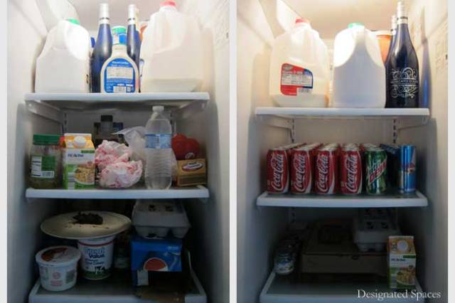 Refrigerator Before and After