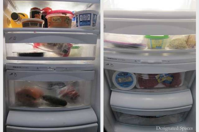 Refrigerator Before and After