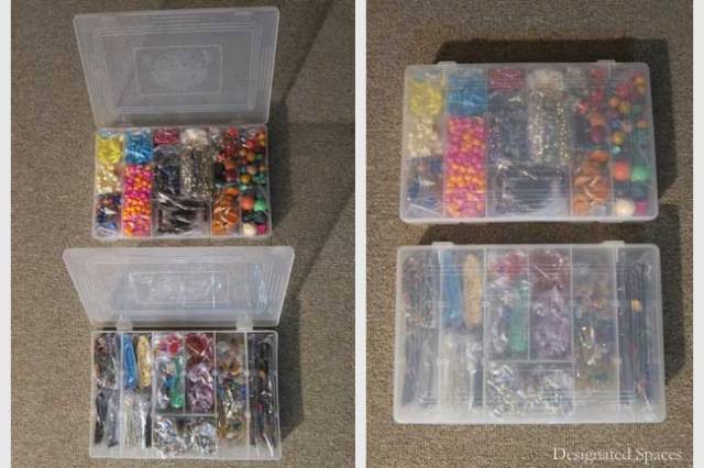 Craft Supplies Open and Closed