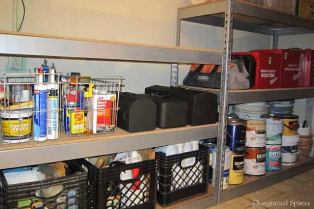 Tool Storage Shelves After