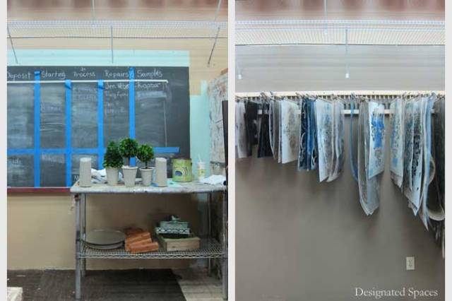 Studio Stencil Rack Before and After