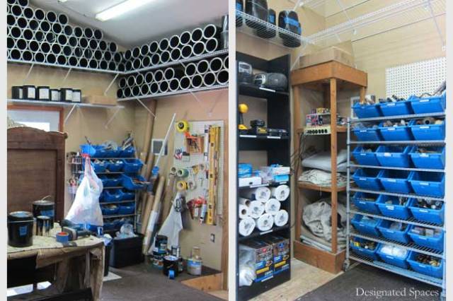Studio Supply Area Before and After